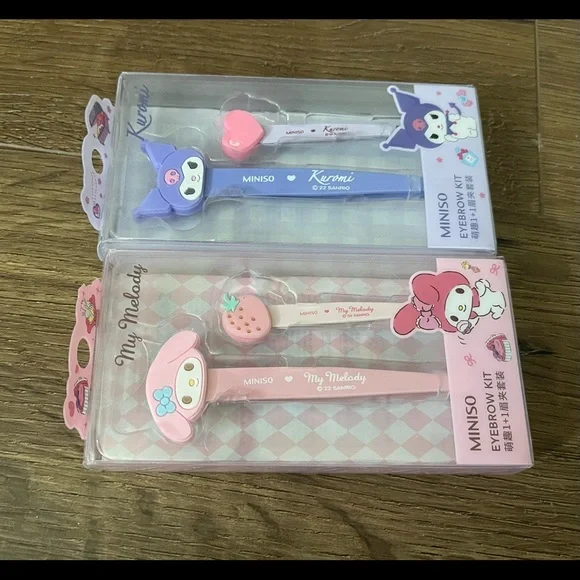 SANRIO-NWT Kuromi OR My Melody Eyebrow Tweezer Sets - Picture 7 of 7